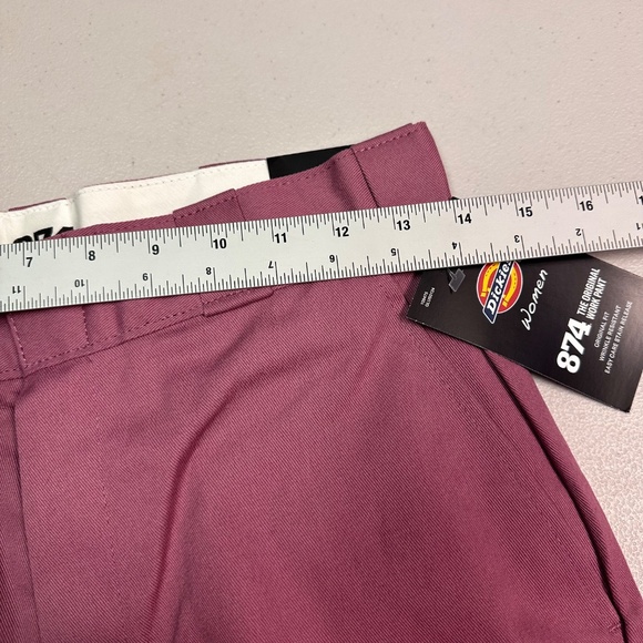 Dickies Mauve Tailored Trousers Size 2 - Picture 3 of 8